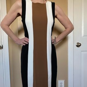 Slimming striped dress Boston Proper. XS (fits more like S). New with tags.
